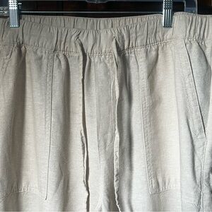 GAP Light Beige Elastic Waist Casual Pants